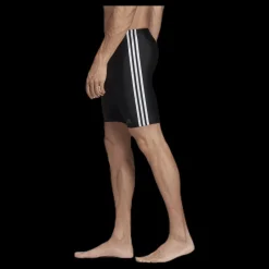 New adidas Fitness 3 Stripes Swim Jammer Black / White Svart