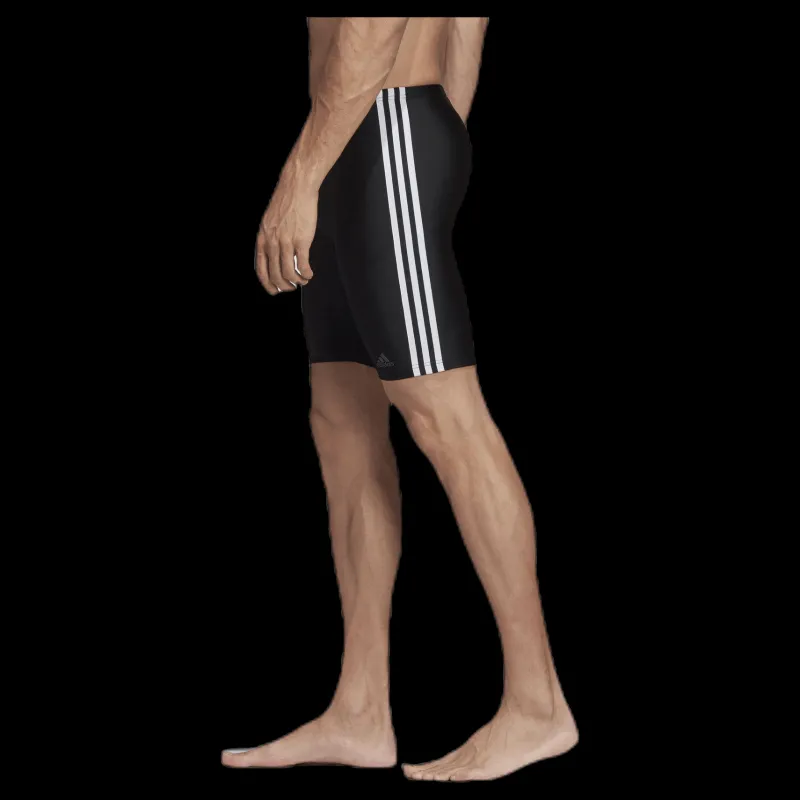 New adidas Fitness 3 Stripes Swim Jammer Black / White Svart