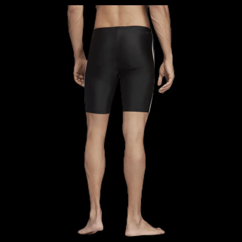 New adidas Fitness 3 Stripes Swim Jammer Black / White Svart