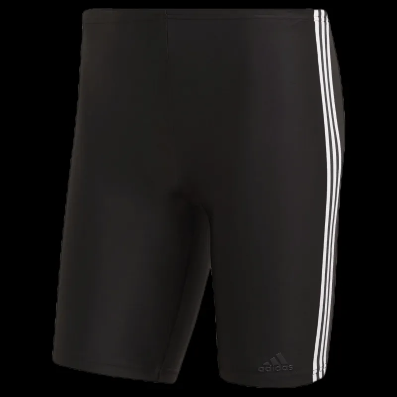 New adidas Fitness 3 Stripes Swim Jammer Black / White Svart