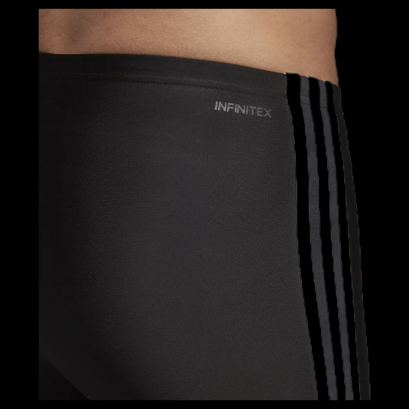 New adidas Fitness 3 Stripes Swim Jammer Black / White Svart