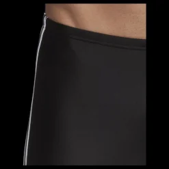 New adidas Fitness 3 Stripes Swim Jammer Black / White Svart