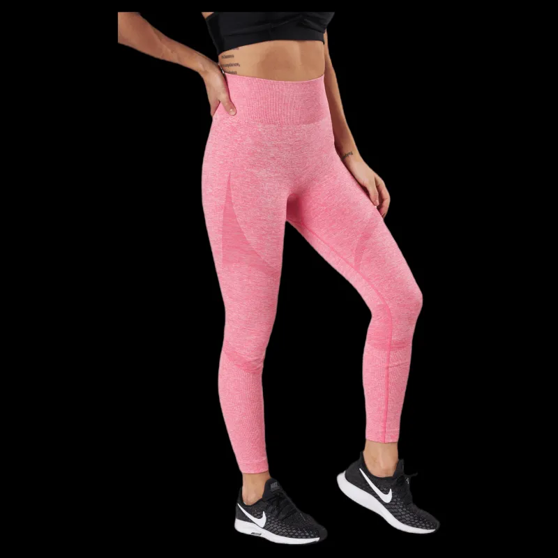 BLACC Fitness Melange Tights Pink Rosa Clearance