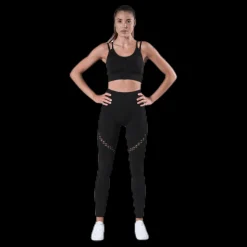 BLACC Fitness Seamless Mesh Bra Black Svart
