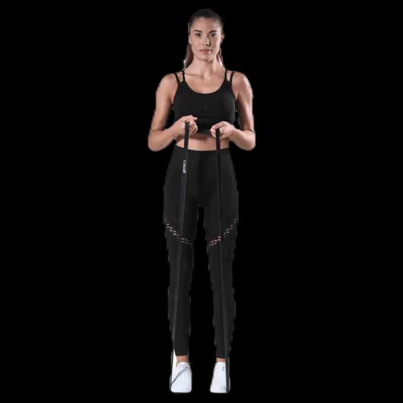BLACC Fitness Seamless Mesh Tights Black Svart Hot