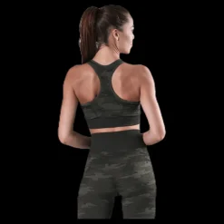 BLACC Fitness Seamless Racerback Bra Patterned/Green Mönstrad och Grön Sale