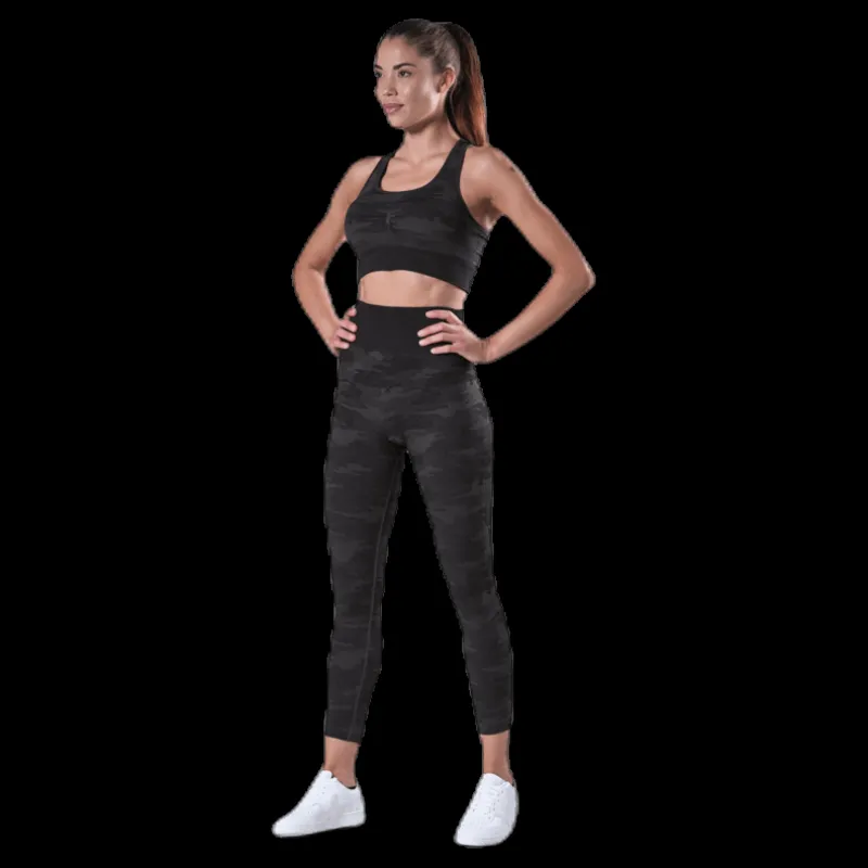BLACC Fitness Seamless Racerback Bra Patterned/Black Mönstrad och Svart Best