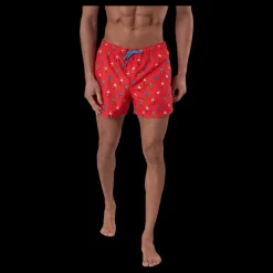 Happy Socks Flamingo Swimshorts Red Röd