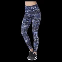 Röhnisch Flattering AOP Tights Blue/Black Blå och Svart Outlet
