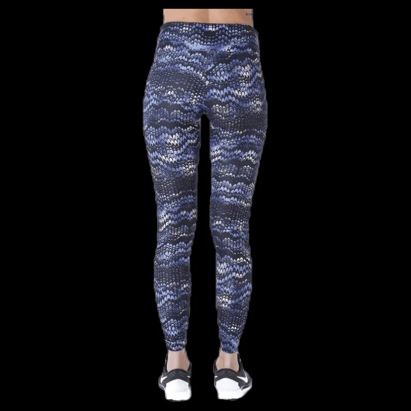 Röhnisch Flattering AOP Tights Blue/Black Blå och Svart Outlet