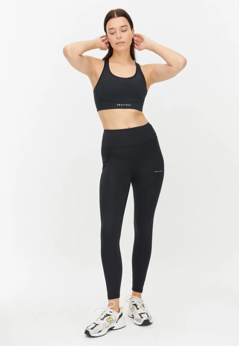 Outlet Röhnisch Flattering High Waist Tights Black Blå