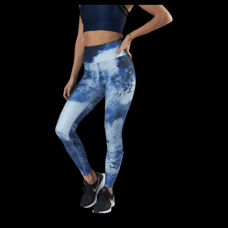 Discount Röhnisch Flattering Keira Printed Tights Blue Blå