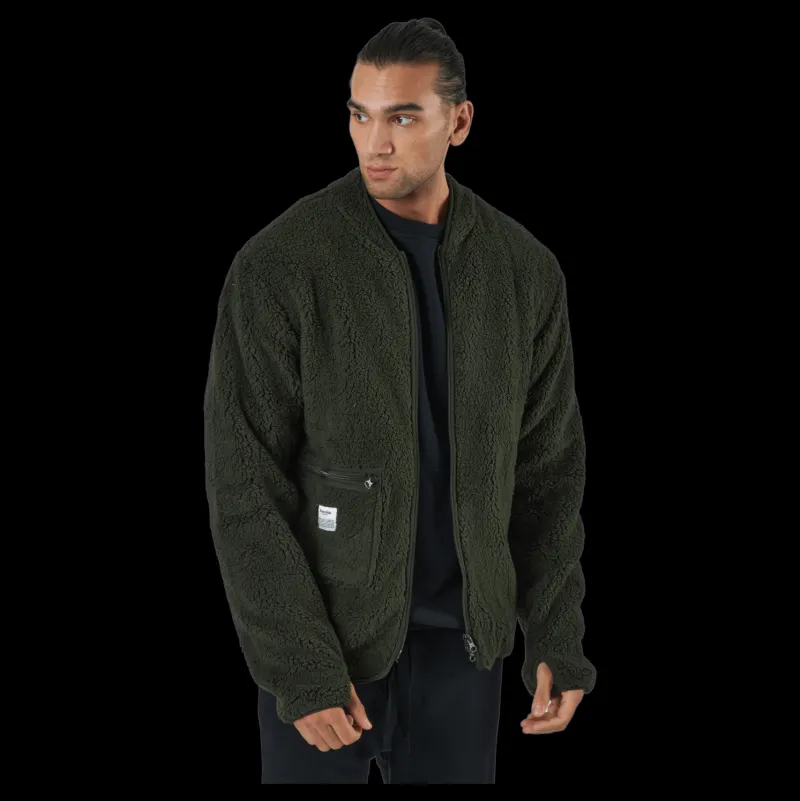 Sale Resteröds Fleece Jacket Army Green Grön