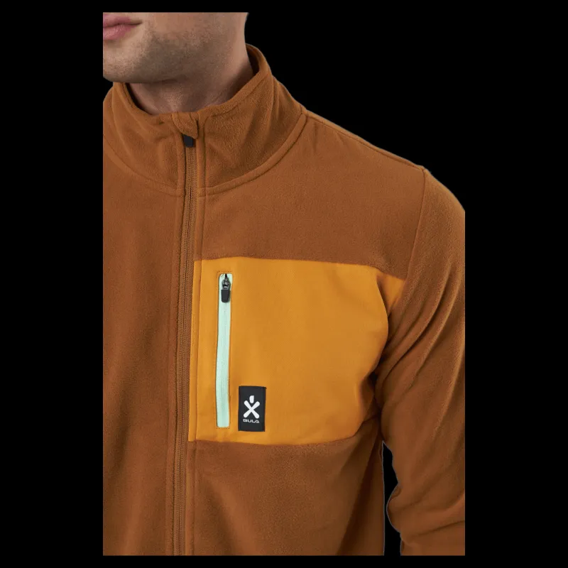 Bula Fleece Jacket Rubber Brun New