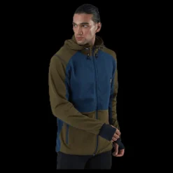 Online Bula Fleece Zip Hood Blue/Green Blå och Grön