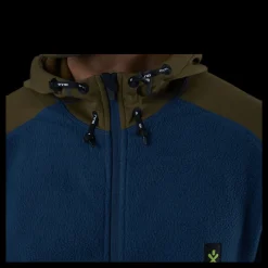 Online Bula Fleece Zip Hood Blue/Green Blå och Grön