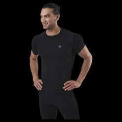 Norfolk Floki Short Sleeve Slim Fit 100% Merino Wool Black Svart