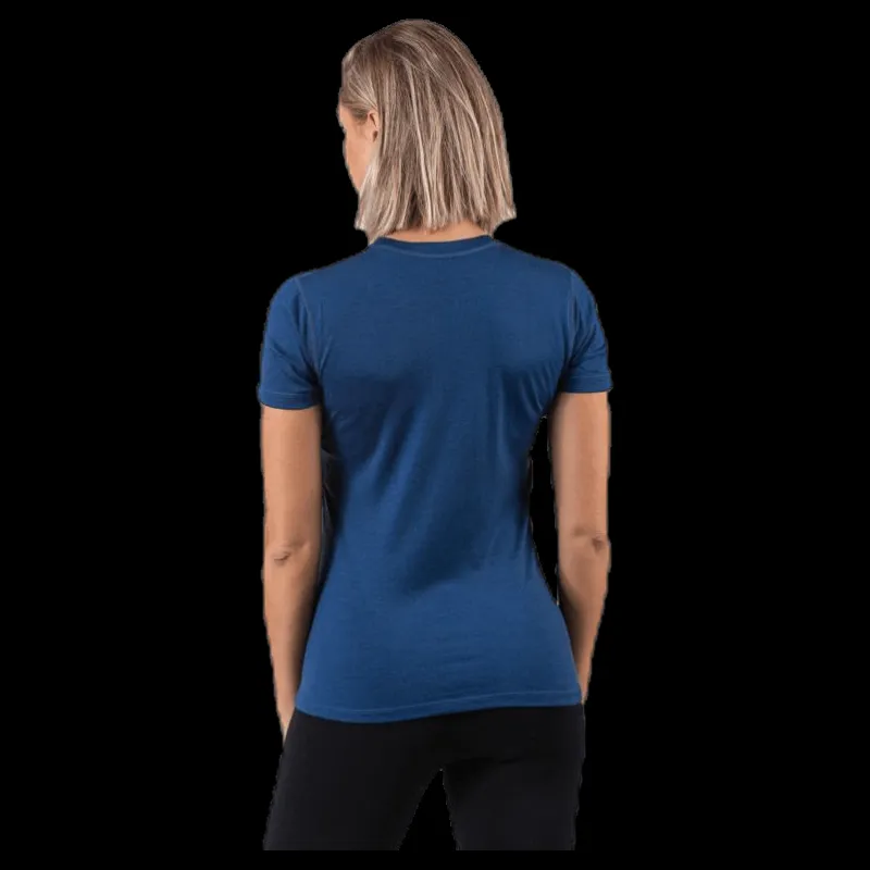 Discount Wyte Flora Merino SS Blue Blå