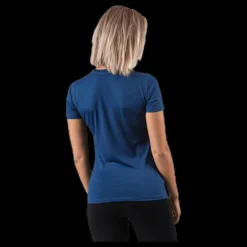 Discount Wyte Flora Merino SS Blue Blå