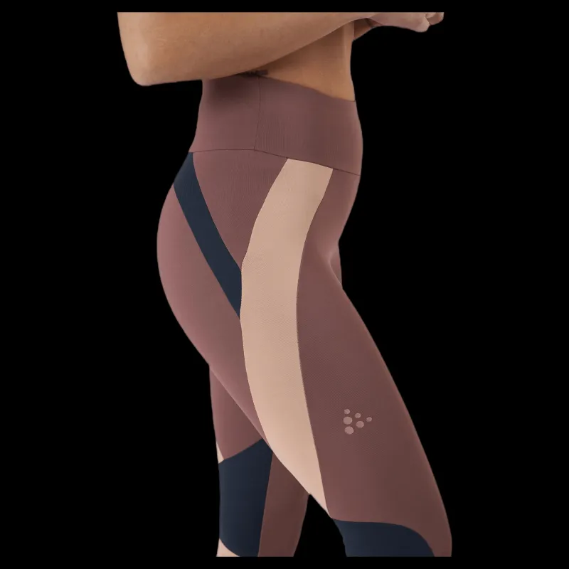 Craft Flow Blocked Tights Purple Lila Hot