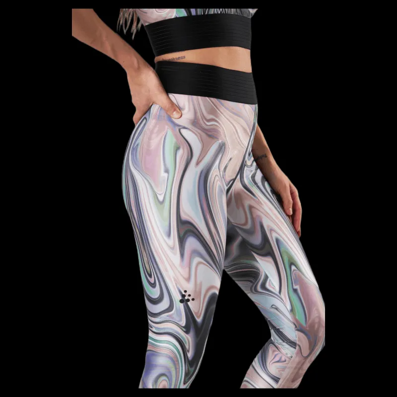Online Craft Flow Tights Patterned Mönstrad