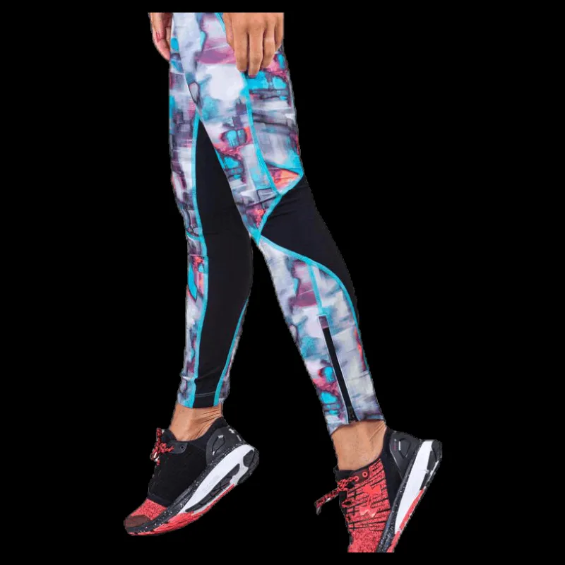 New Under Armour Fly Fast Printed Tight Black Svart