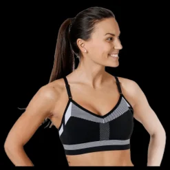 Online Nike Flyknit Indy Bra White/Black Svart