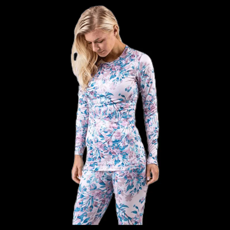 Endurance Forget-Me-Not Printed L/S Tee Patterned Mönstrad Best