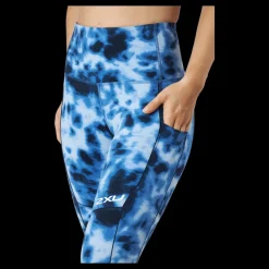 2XU Form Pop Seam Hi-rise Compres Digital Dye/white Flerfärgad