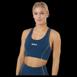 2XU Form Swift Crop Moonlight/off White Blå