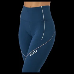2XU Form Swift Hi-rise Comp Tight Moonlight/off White Blå Best