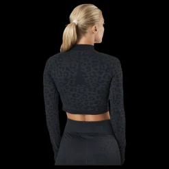 Puma Formknit Seamless Cropped 1/4 Black-leopard Print Grå Discount