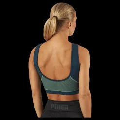 Best Puma Formknit Seamless Fashion Bra Dark Night-fizzy Lime Blå