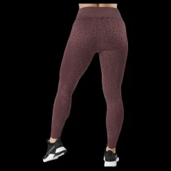 Best Puma Formknit Seamless High Waist 7 Dusty Plum-leopard Print Brun