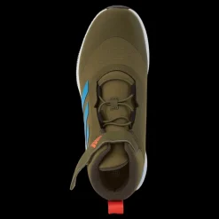 Discount adidas Fortarun All Terrain Cloudfoam Sport Running Elastic Lace and Top Strap Shoes Focus Olive / Pulse Blue / Shadow Olive Blå