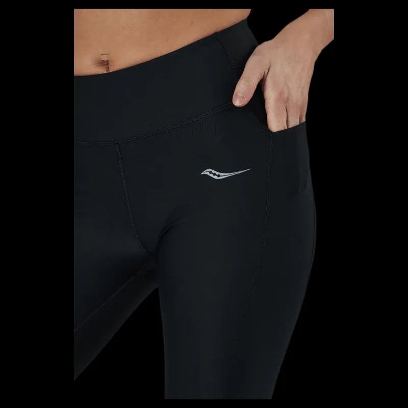 Hot Saucony Fortify 7/8 Tight Black Svart