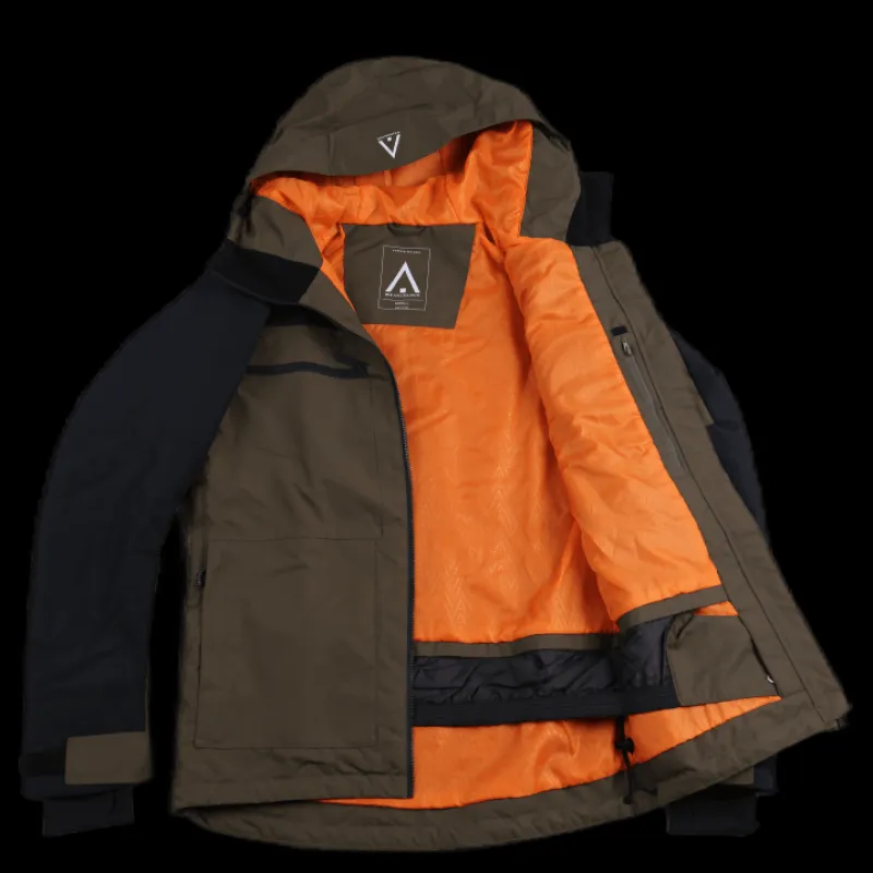 Outlet ColourWear Frame Jacket Green Flerfärgad
