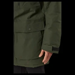 Didriksons Fredrik Usx Parka Green Svart Discount