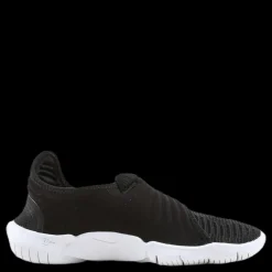 Nike Free Run Flyknit 3.0 White/Black Svart Clearance