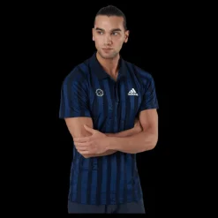 Discount adidas Tennis Freelift Polo Engineered White/Black Blå