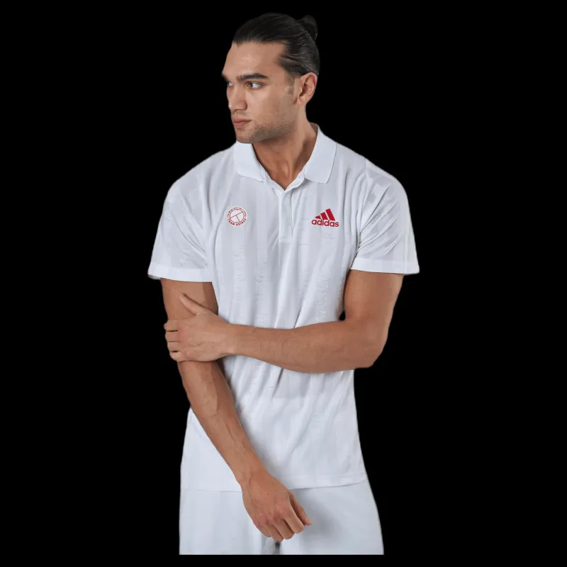 adidas Tennis Freelift Polo Engineered White/Red Vit Online