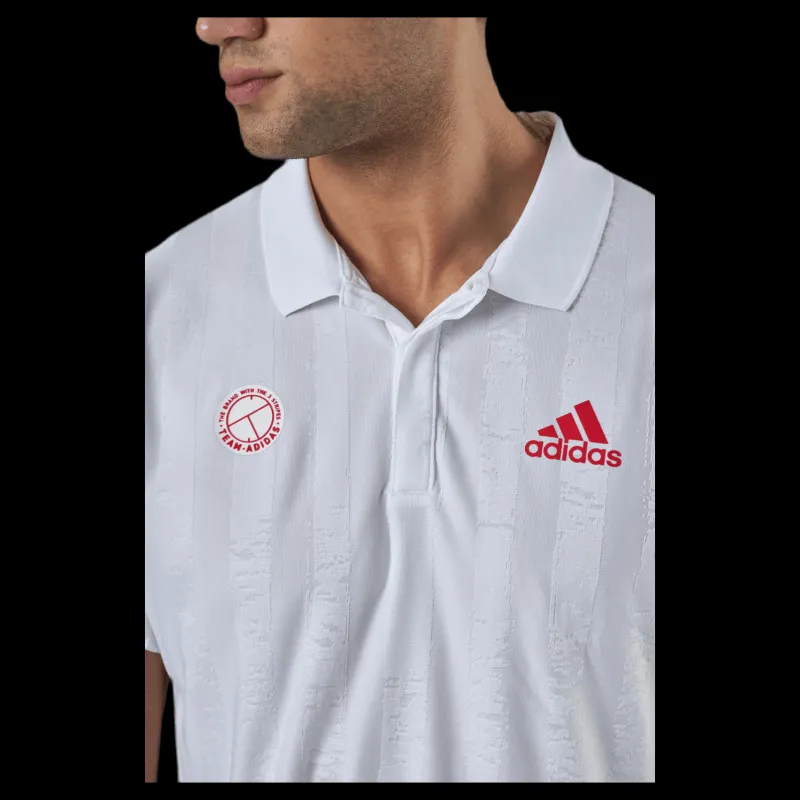 adidas Tennis Freelift Polo Engineered White/Red Vit Online