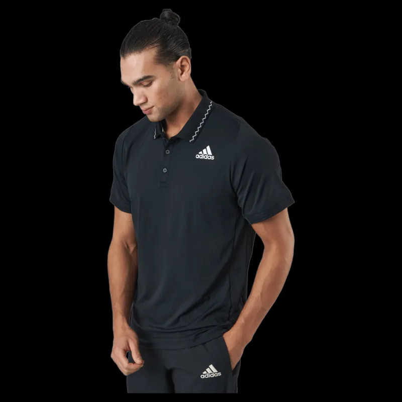 adidas Tennis Freelift Polo P.blue 000/black Svart New