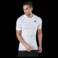 Clearance adidas Tennis Freelift Tee 000/white Flerfärgad