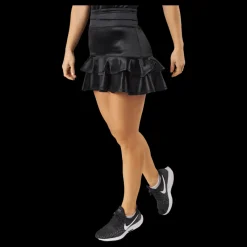 BOW19 Frida Frill Skirt Black Metallic Svart Online
