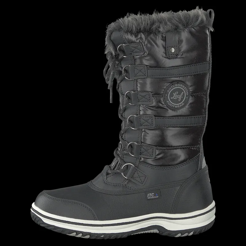 Leaf Frostby Waterproof Solidblack Grå och Svart Clearance