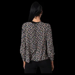 Pieces Frya Ls Top D2D Black Svart Best