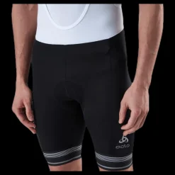 Odlo Fujin Tights Short Suspenders Bib White/Black Vit och Svart Best