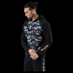 Calvin Klein Full Zip Hooded Jacket Patterned/Black Mönstrad och Svart Best
