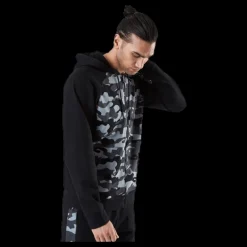 Calvin Klein Full Zip Hooded Jacket Patterned/Black Mönstrad och Svart Best
